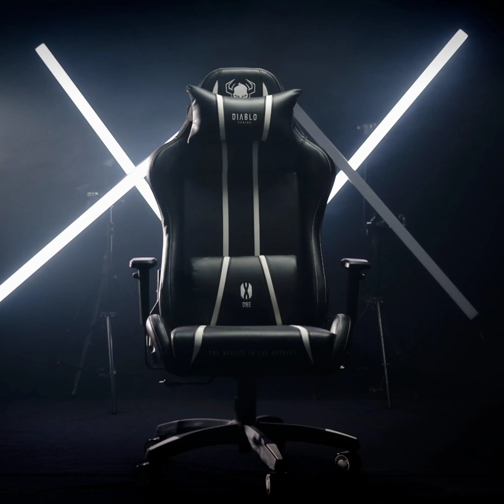 Gamer szék műbőr Normal Size, fekete: Diablo X-One 2.0