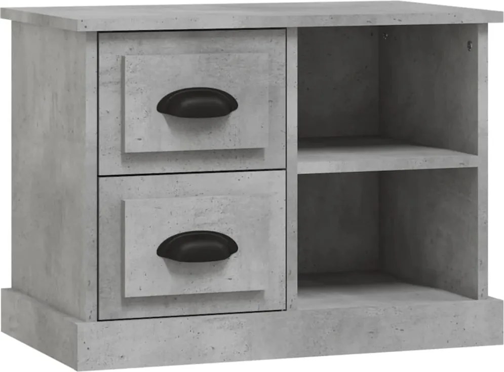 vidaXL betonszürke éjjeliszekrény 60x35,5x45 cm