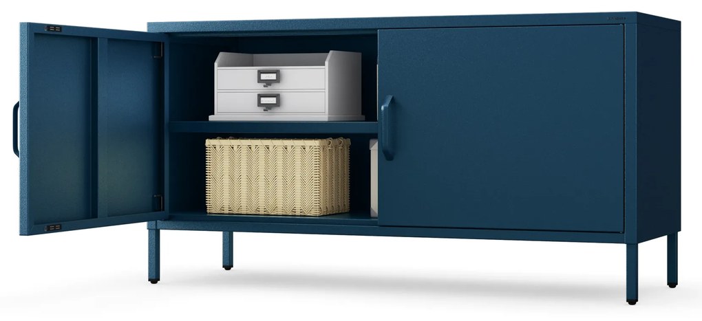 TV-szekrény lábakon ROSA, 1150 x 595 x 400 mm, Modern: sötétkék