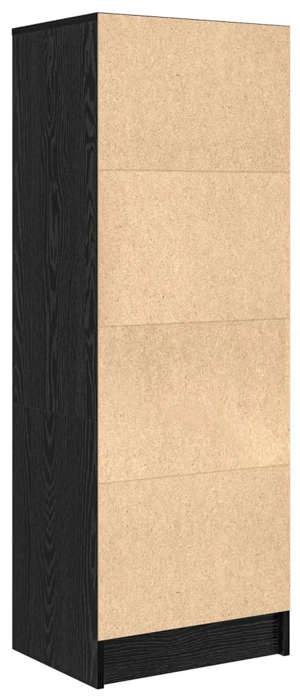 Magasfiú fiókkal Musta tammi 45.5 x 34 x 127 cm Faanyag