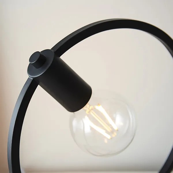 Endon modern vintage asztali lámpa shape circle matt fekete end92222