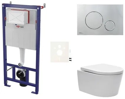 Fali WC szett SAT előtétfalas szereléshez + SAT Brevis WC SIKOSSBR71K