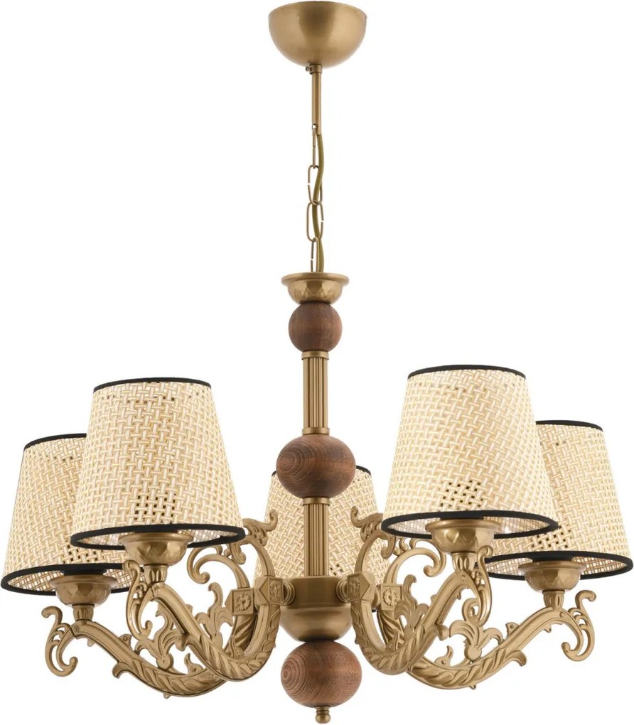 Fiona Coral Wood - Gold, White, Cream