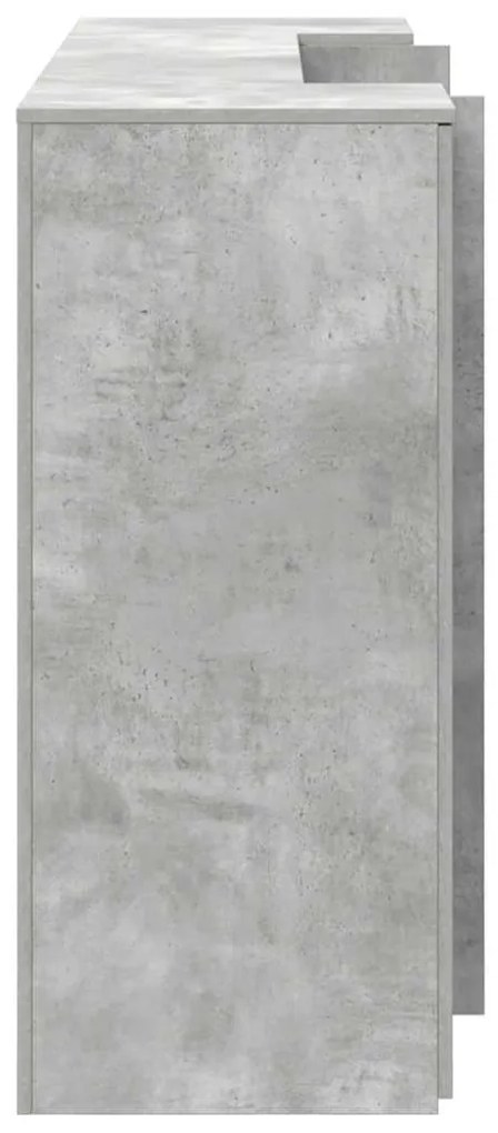 vidaXL recepciós pult betonszürke 180x50x103,5 cm szerelt fa