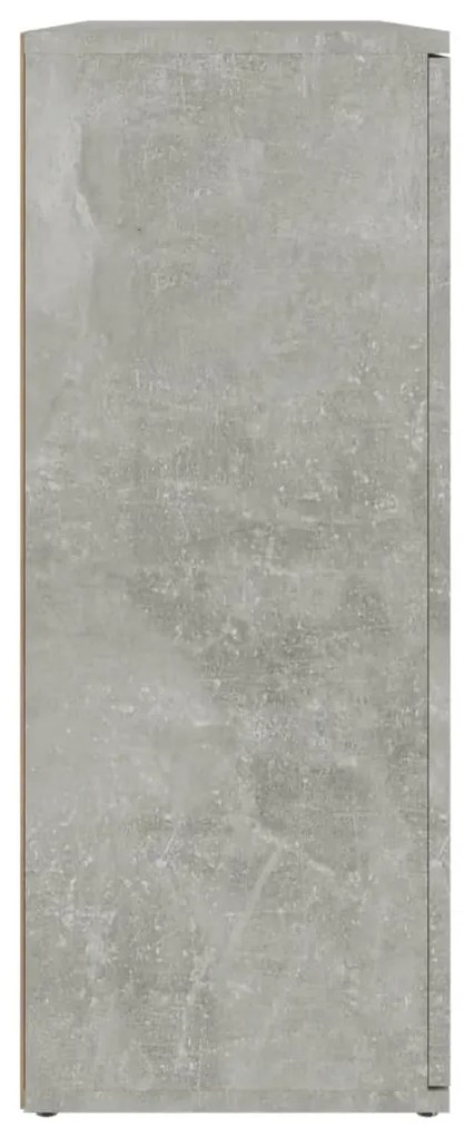 betonszürke szerelt fa tálalószekrény 91x29,5x75 cm