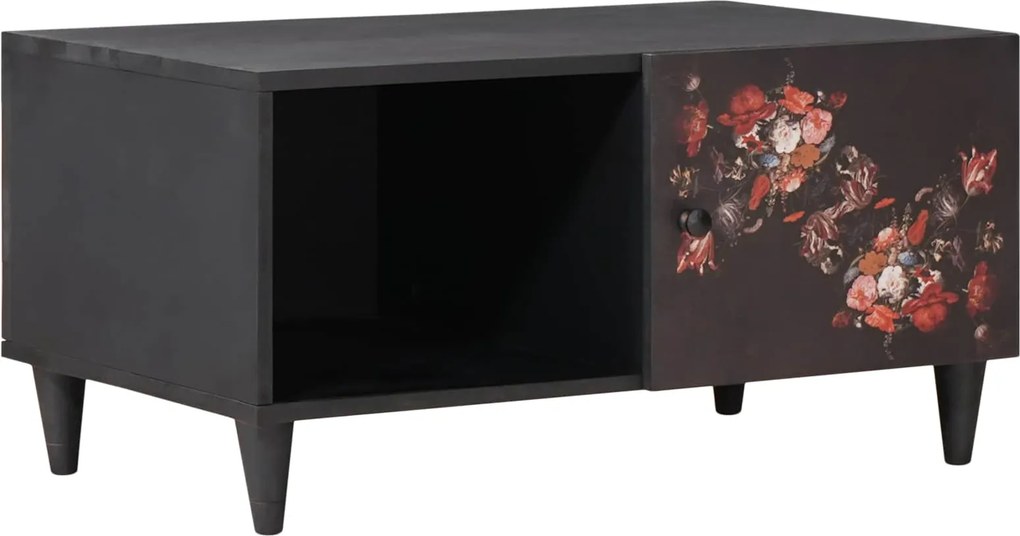 vidaXL Dohányzóasztal Sokszínű 80 x 50 x 40 cm Tömör Mangófát