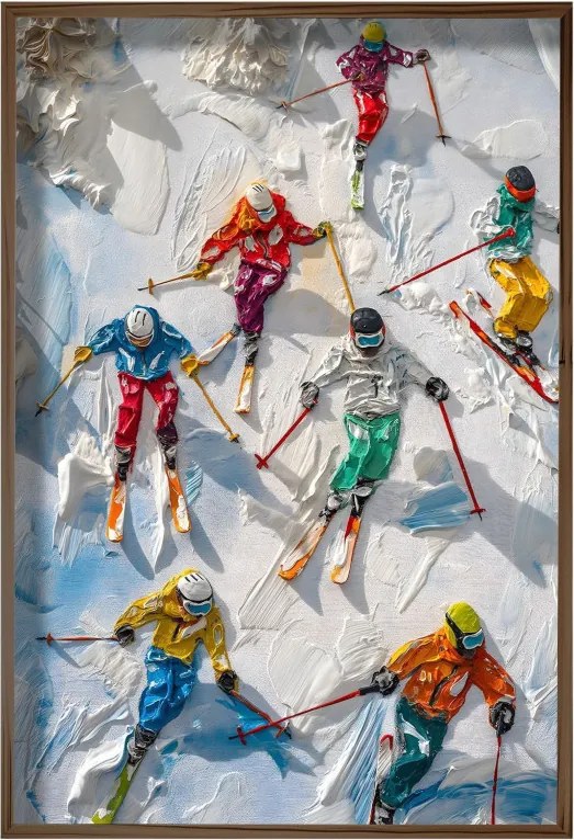 HUM075 keretezett MDF falikép, 50 x 70 cm