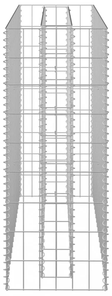 horganyzott acél gabion magaságyás 90 x 30 x 90 cm