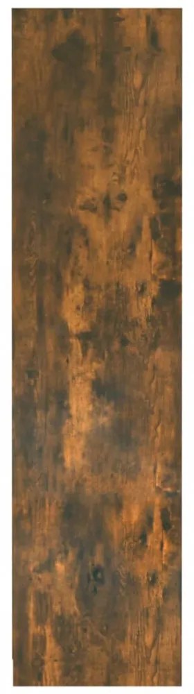 vidaXL füstös tölgy színű szerelt fa ruhásszekrény 100 x 50 x 200 cm