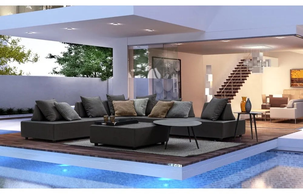 Alumínium kerek kerti kisasztal ø 50 cm Ridley – Bizzotto