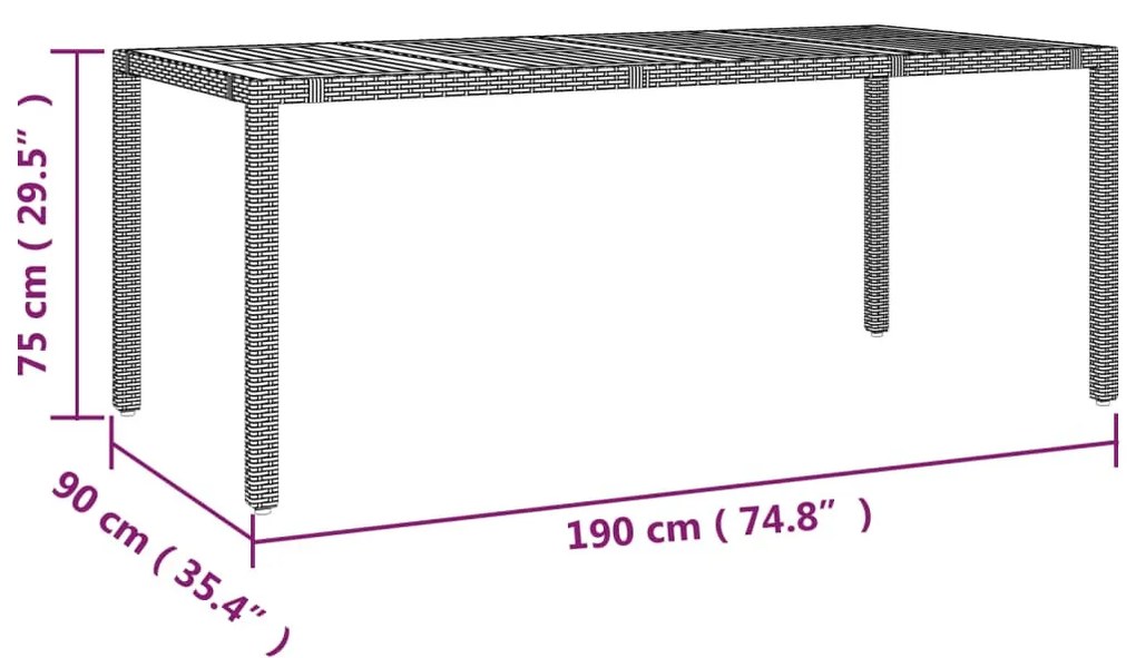 vidaXL 9 részes szürke polyrattan kerti bisztrógarnitúra párnákkal