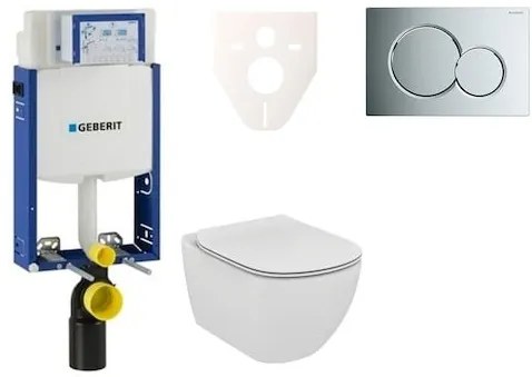 Fali WC szett Geberit befalazáshoz + Ideal Standard Tesi WC 110.302.00.5NE2