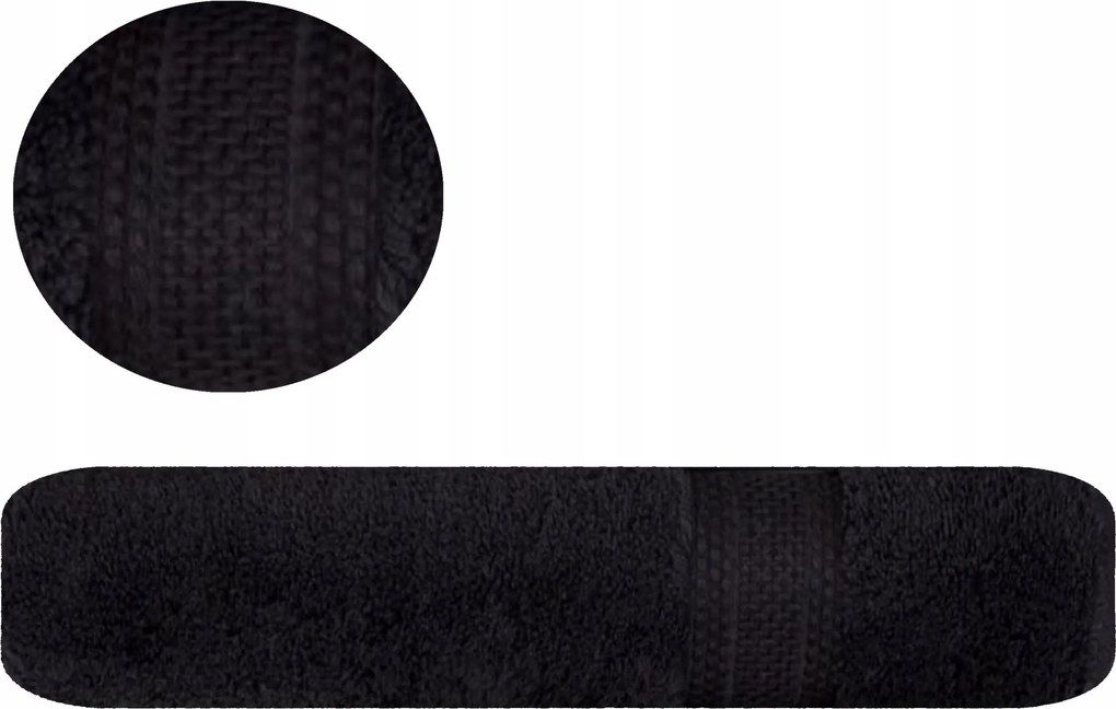 Törölköző Greno vastag 70x140 Egyptian Fekete 600g