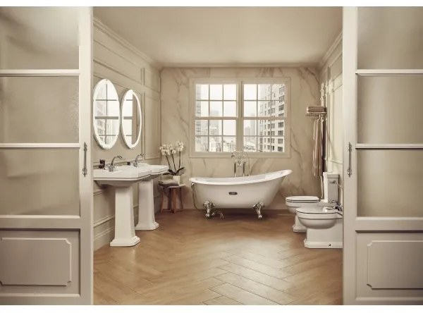 Roca A3270A1000 - Carmen 65x48 cm falra szerelhető fehér kerámia mosdó