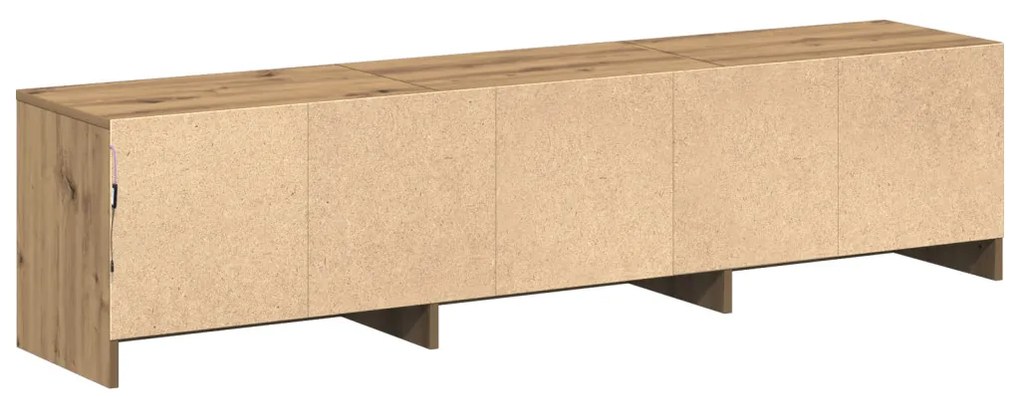 TV Szekrény LED világítással Artisan Tölgy 165x34x40 cm Szerelt Fa