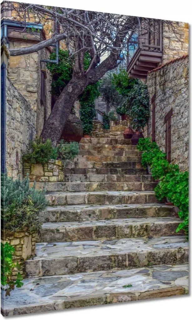 Vászonkép 70x100 Provence Lépcsők Kő