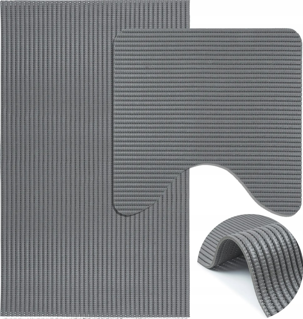 Fürdőszobaszőnyeg szett 2db Mosható Habszivacs Fürdőszobaszőnyeg