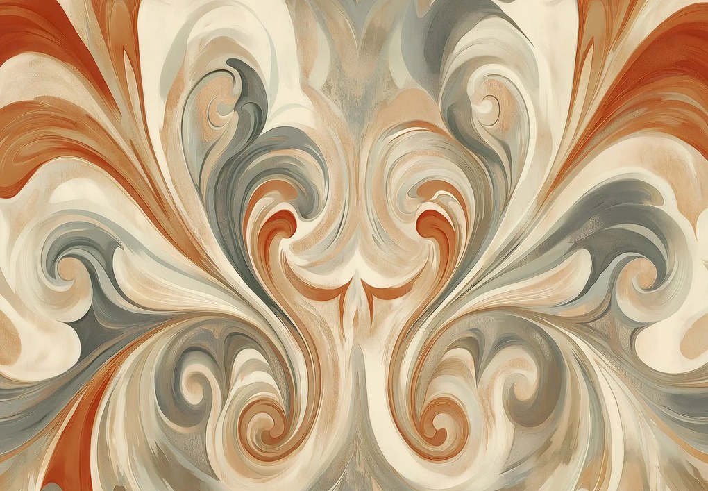 Fotótapéta - Örvénylő földszínek (147x102 cm)