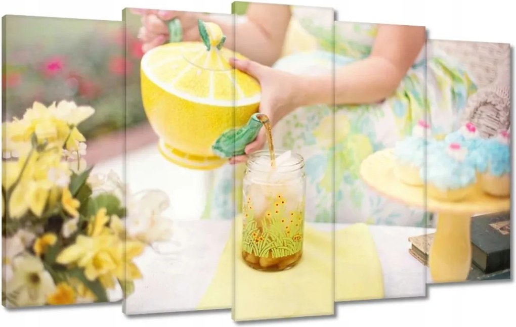 Vászonkép 100x60 Teáskanna