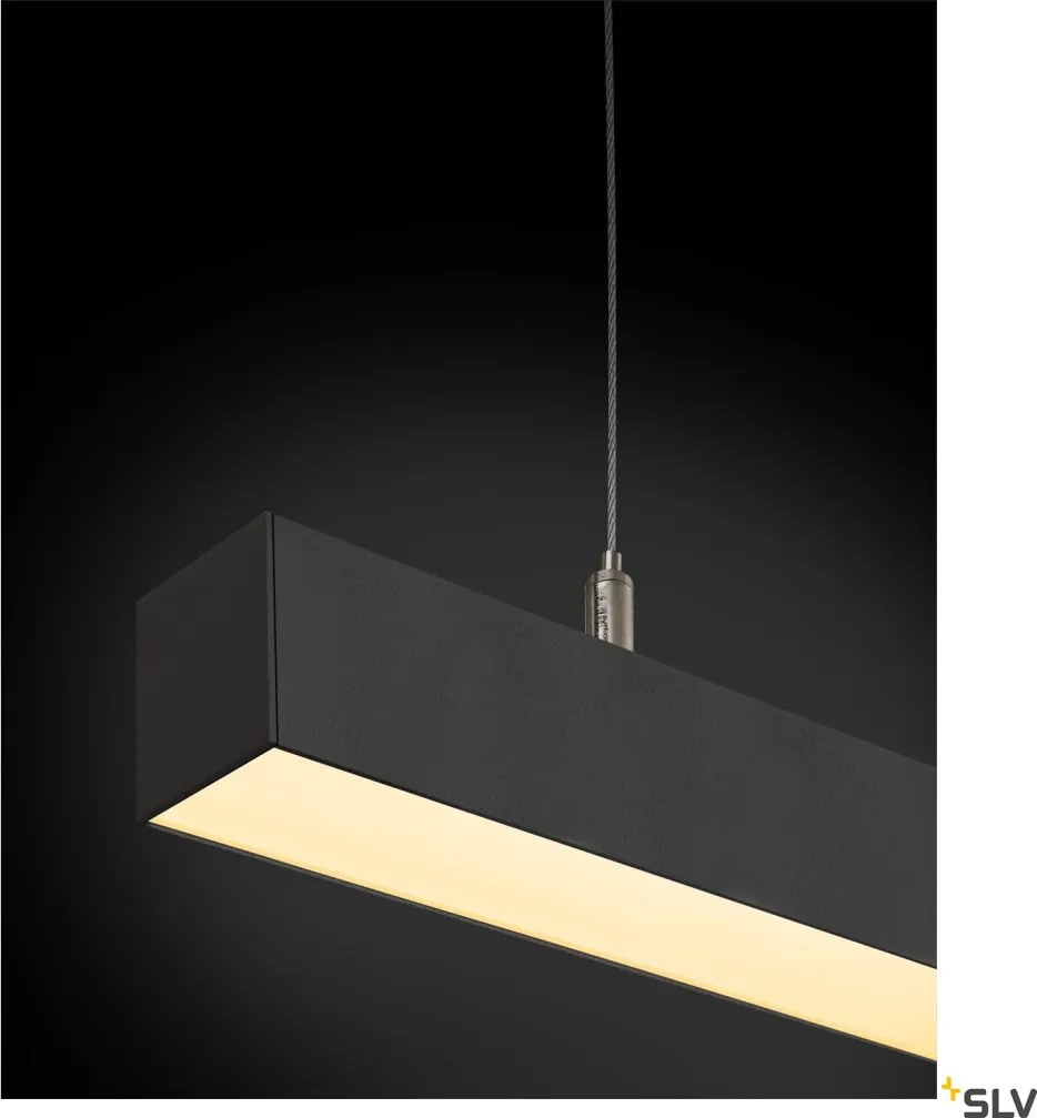 SLV 1001309 Q-LINE Modern Led Függesztett Lámpa Fekete LED IP20