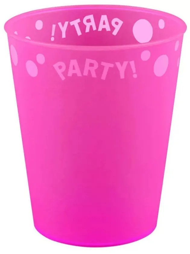 Fuchsia Fluorescent, Fukszia micro prémium műanyag pohár 250 ml