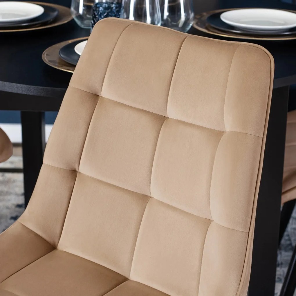 Bézs Bársony Étkezőszék RIO