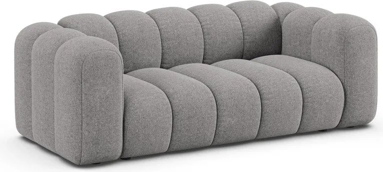 Szürke zsenília kanapé 200 cm Lupine – Micadoni