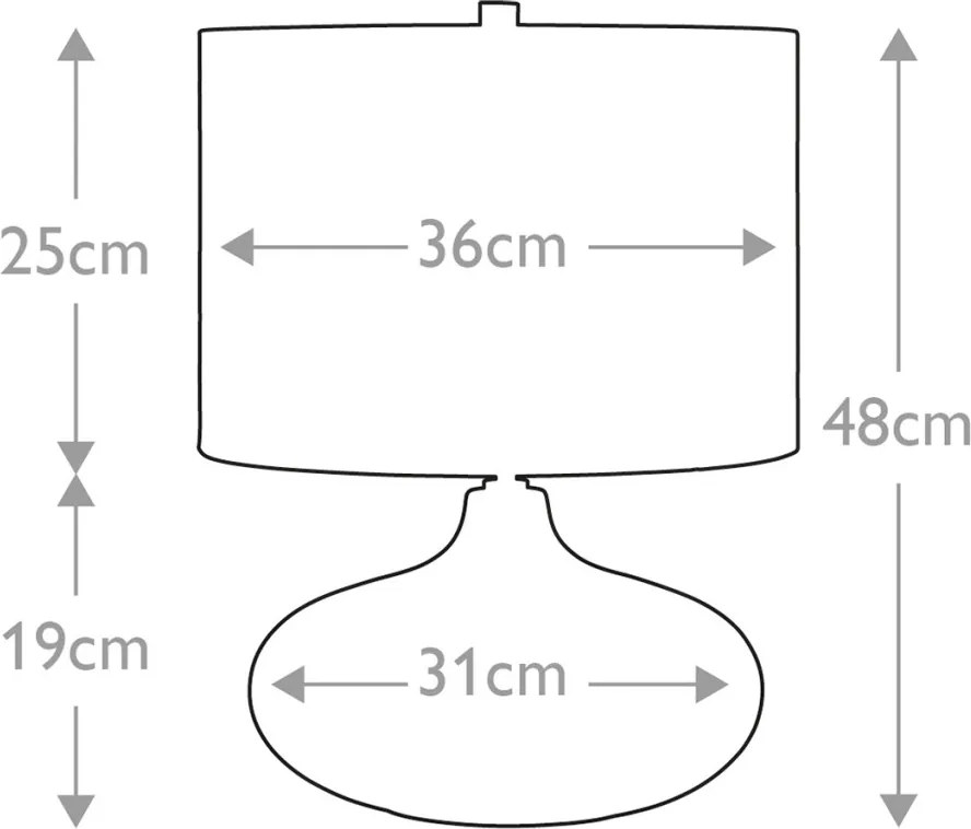 Elstead Lighting LAGUNA LAGUNA-TL-SM Asztali lámpa 1x60W/E27
