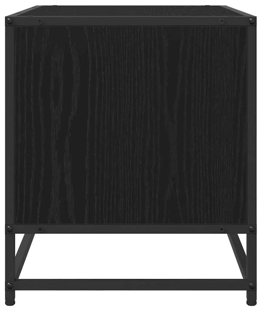 TV szekrény Musta tammi 61 x 40 x 46 cm Faanyag