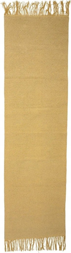 Pamut szőnyeg rojtokkal, sárga, Bloomingville