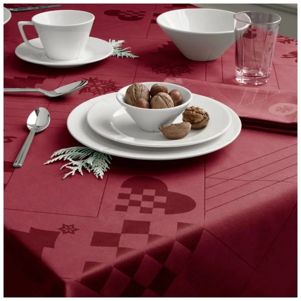 Damaszt asztalterítő karácsonyi mintával 150x220 cm Natale – Rosendahl