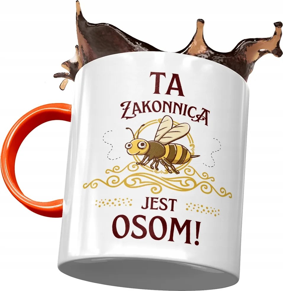 Narancssárga bögre az apácának! fényképes nyomattal