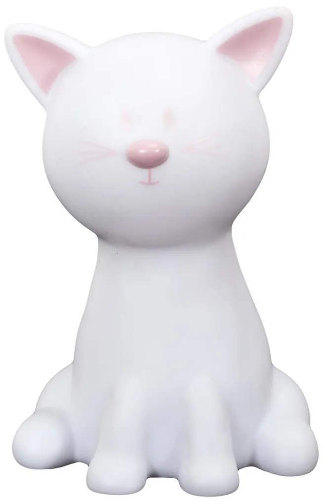 LED-es éjszakai világítás CATTY 19cm, fehér
