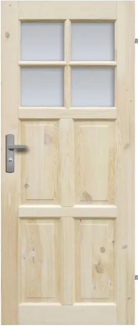 Fa ajtó Czapla 4S 60 balos nyers fenyő