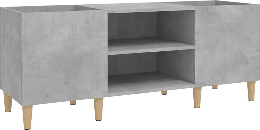 vidaXL betonszürke szerelt fa hanglemezszekrény 121x38x48 cm