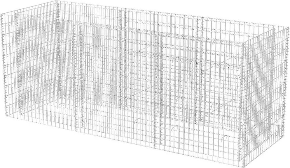 vidaXL acél gabion magaságyás 270 x 90 x 100 cm