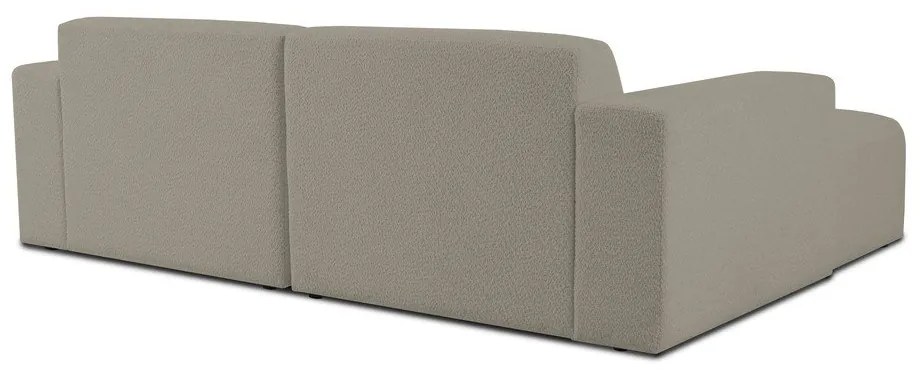 Világosbarna buklé sarokkanapé (bal oldali) Roxy – Scandic