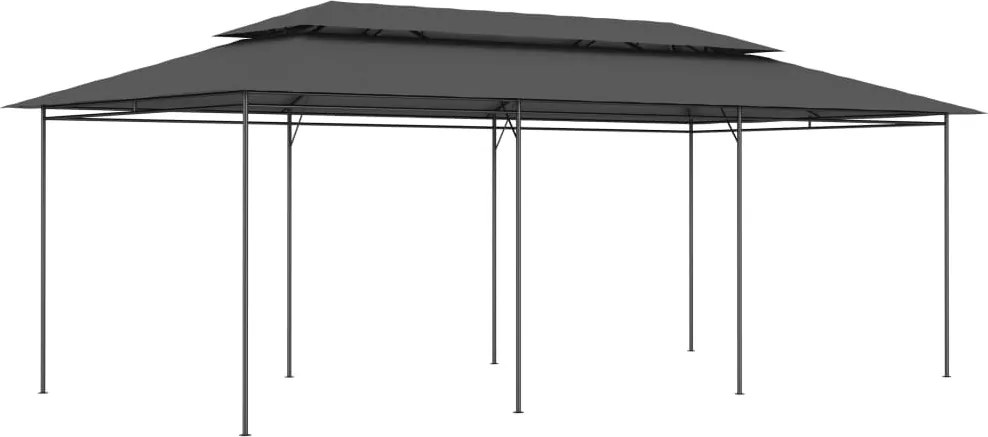 vidaXL antracitszürke pavilon 600 x 298 x 270 cm