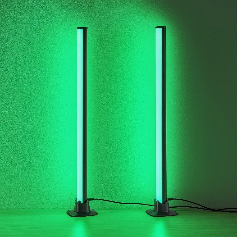 Fekete fém LED asztali lámpa (magasság 55 cm) Boy – Reality