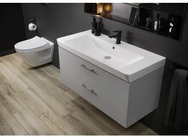 Cersanit S801-338-DSM – LARA 80 cm fehér fali fürdőszobaszekrény mosdóval