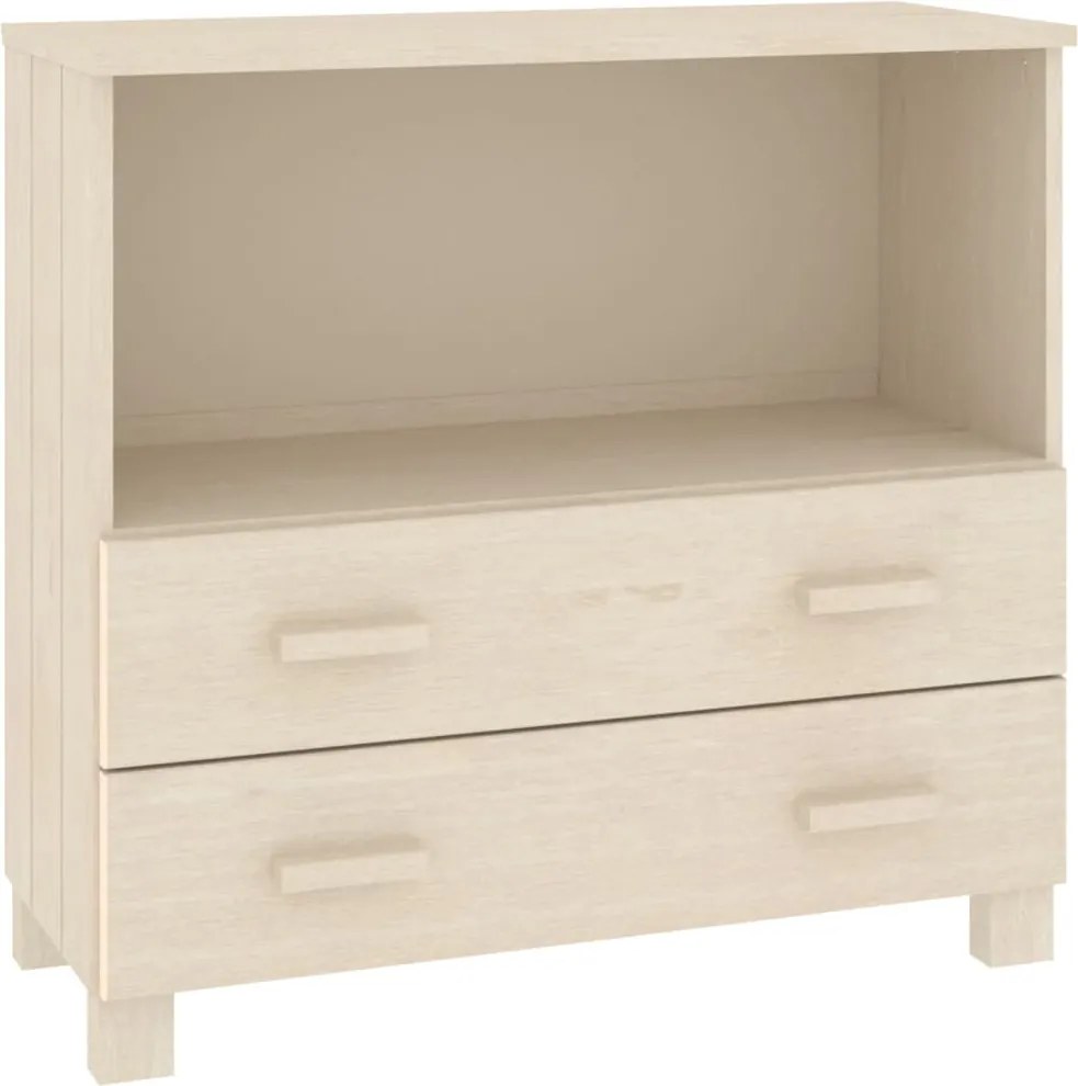 vidaXL HAMAR mézbarna tömör fenyőfa tálalószekrény 85 x 35 x 80 cm