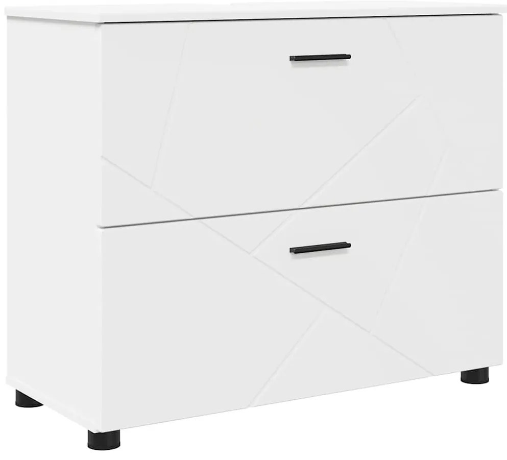 Fürdőszoba Székény fiókkal Fehér 76.5 x 35 x 64 cm Faanyag