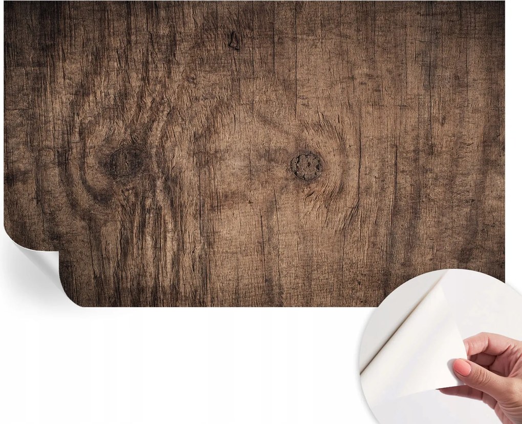 Dekoratív Öntapadós Tapéta Divatos Minták Rusztikus Fa 416x254 cm