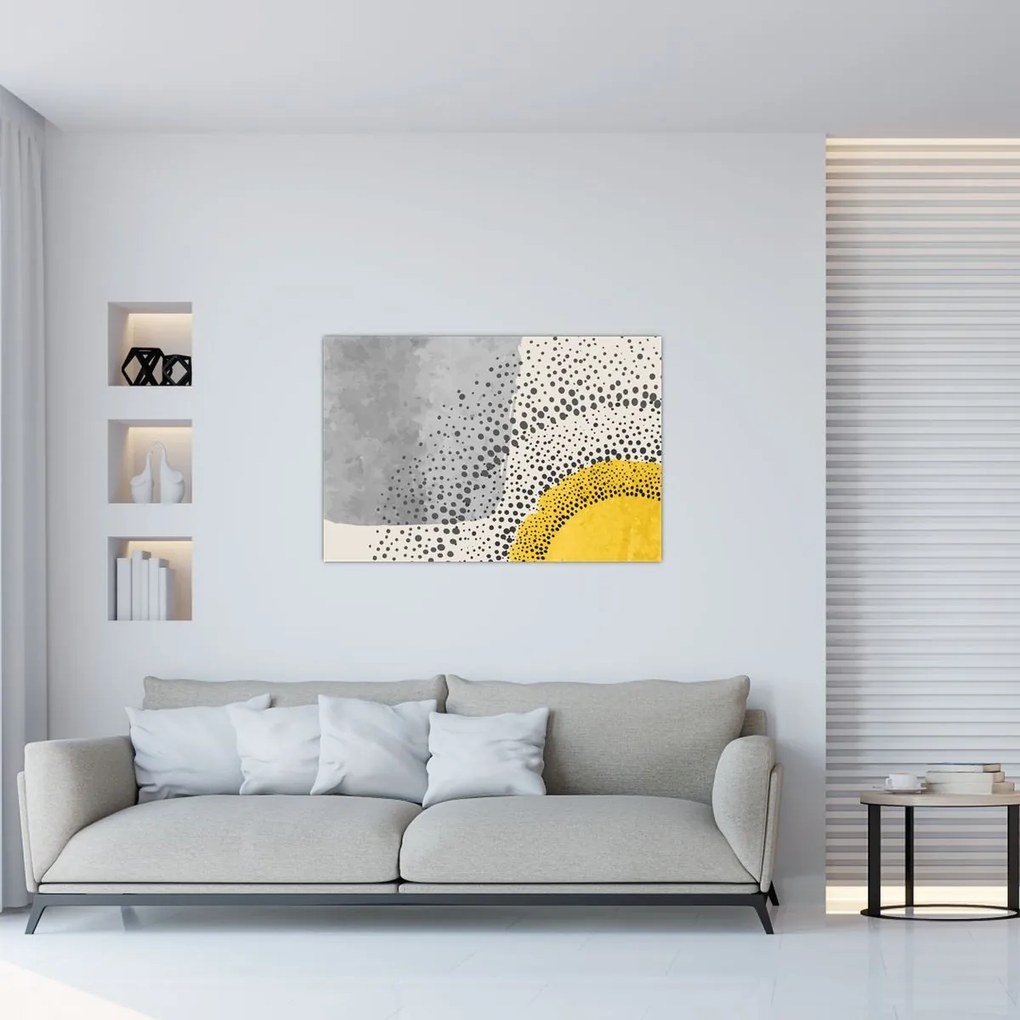 Kép - N⁰3 strand absztrakt festménye (90x60 cm)