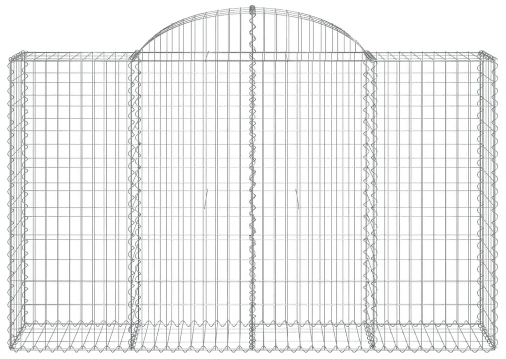 40 db íves horganyzott vas gabion kosár 200x50x120/140 cm
