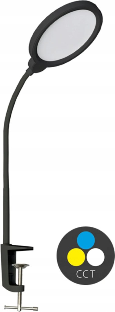 Ecolite Led szabályozható asztali lámpa 10W 500lm Cct fekete LU13A-CR