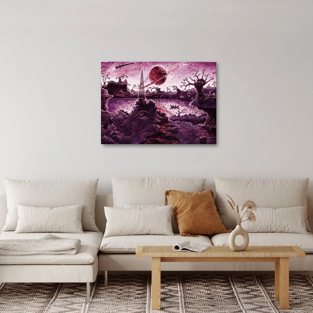 Kép - Elvarázsolt falu (70x50 cm)