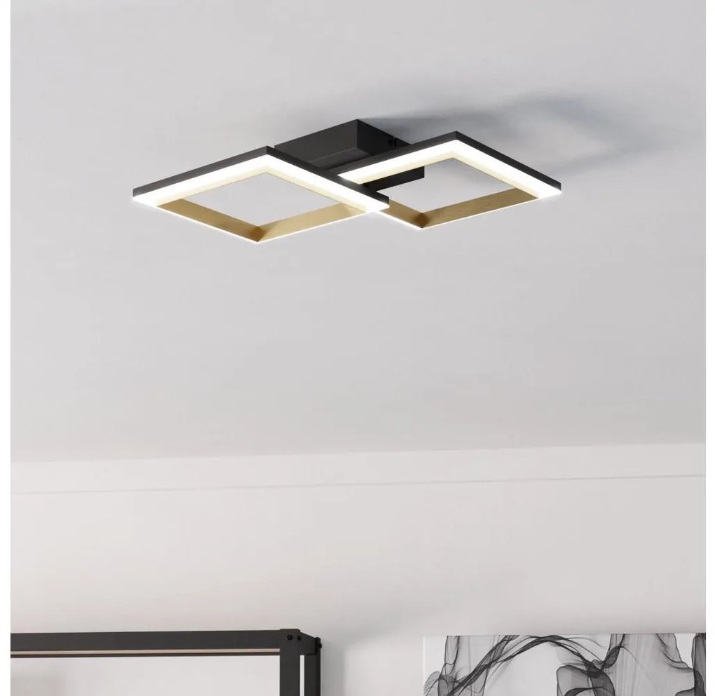 Eglo Eglo 901225-LED Dimmelhető mennyezeti lámpa CALLIERA LED/18,4W/230V fekete/arany EG901225