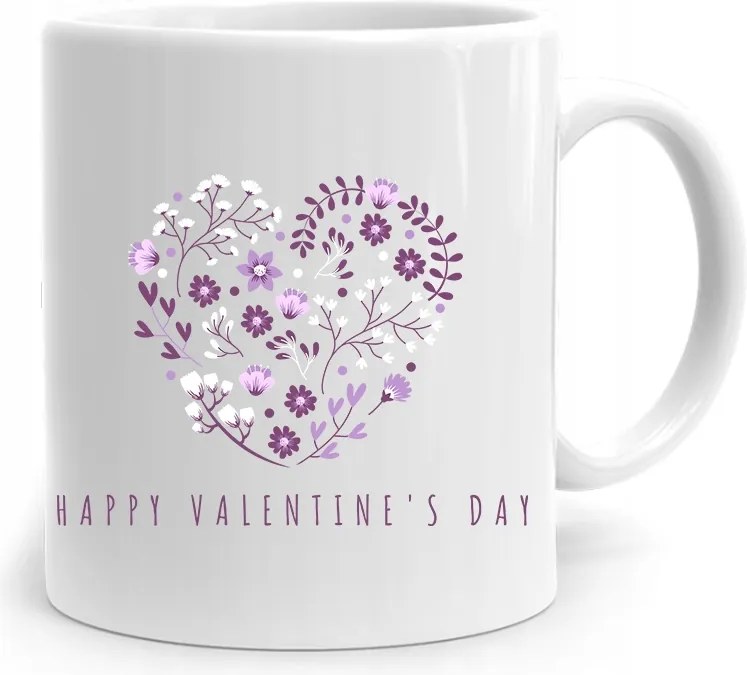 Happy Valentine's Day Valentin Napi Ajándék Bögre fényképes nyomtatással