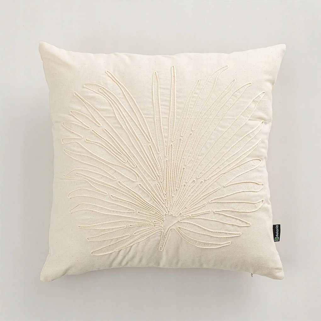 Botaniqa Fan párnahuzat 45x45 cm krémszínű